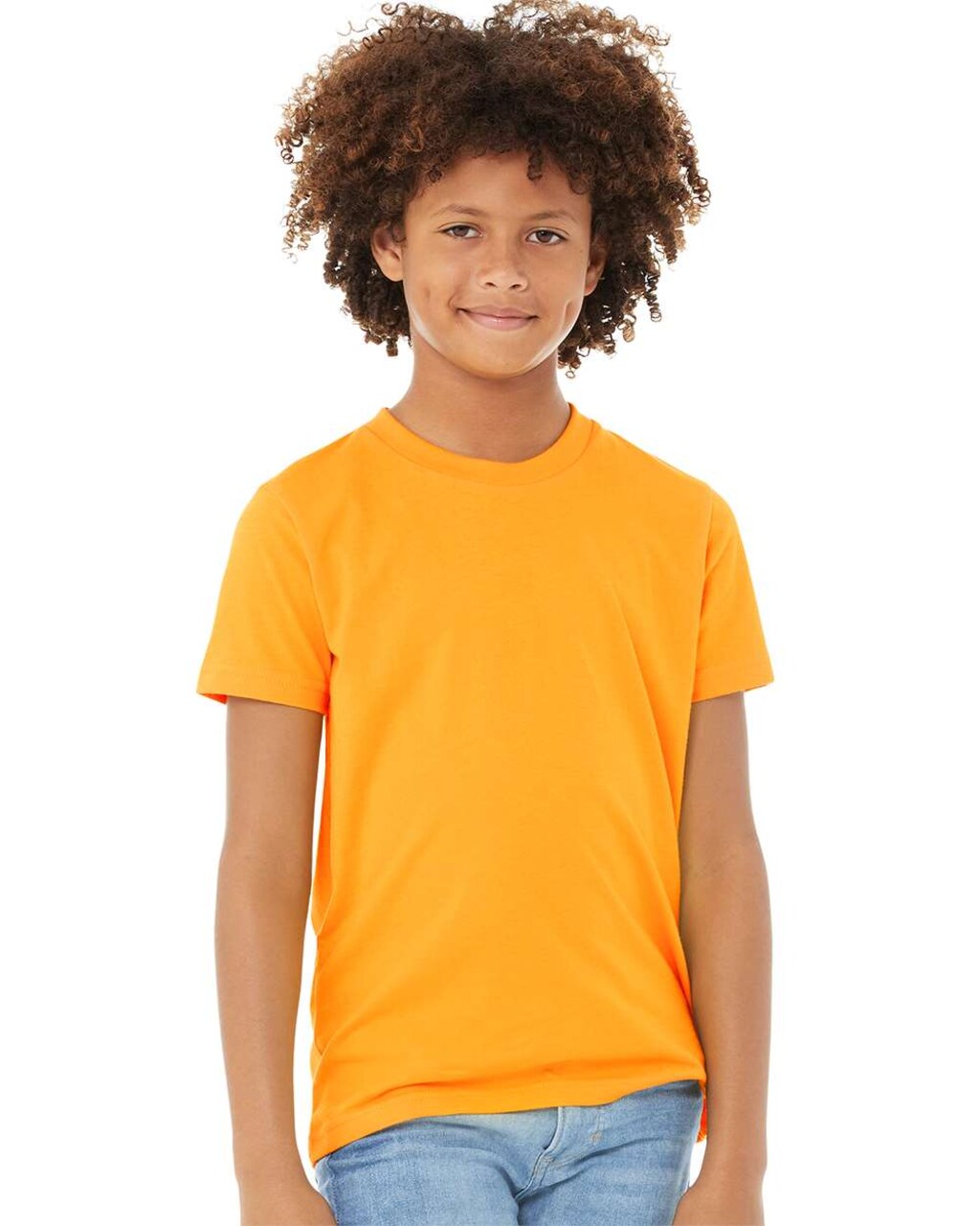 6 Pack BELLA+CANVAS® Youth Jersey Tee 3001Y for School, Sports & Custom Printing Unisex Cotton Kids Shirt Bundle